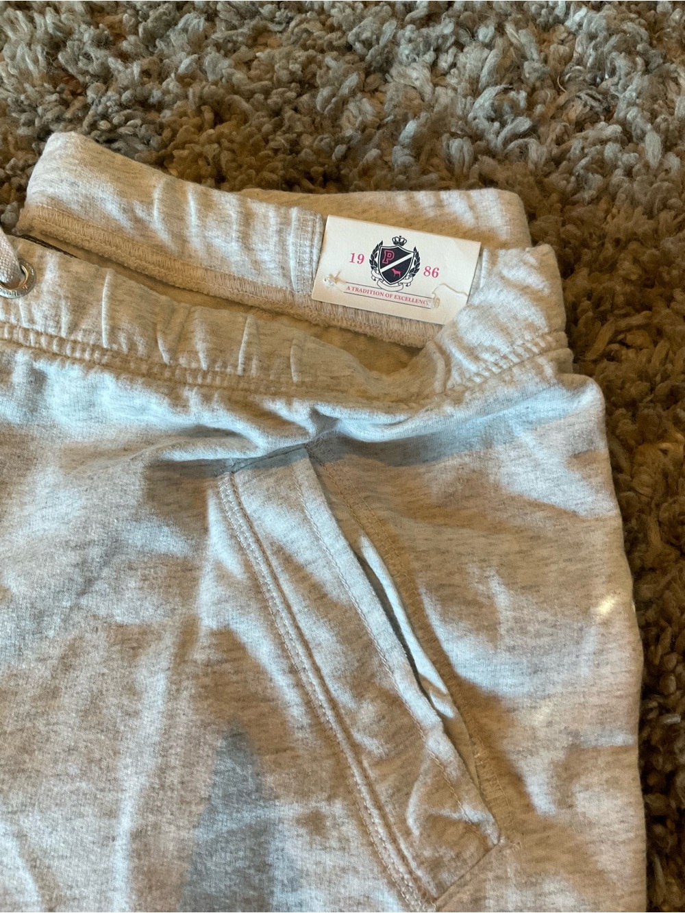 Victoria's Secret Light Heather Gray Jogger Sweatpants